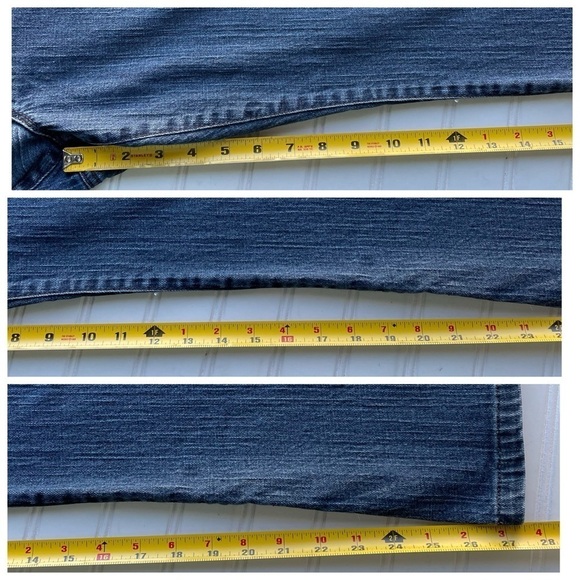 Ann Taylor LOFT Denim Flare Jeans Blue Size 12 Mid rise 27.5L inseam - Picture 5 of 9